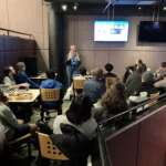 Jenna presented an overview of the lab's research goals and findings to attendees at the Duke University Research on Tap outreach talk series.